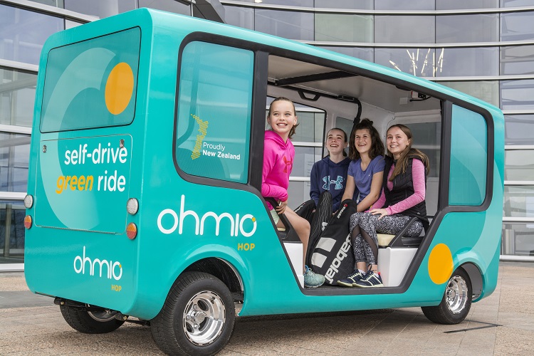 Ohmio Hop self-driving shuttle 